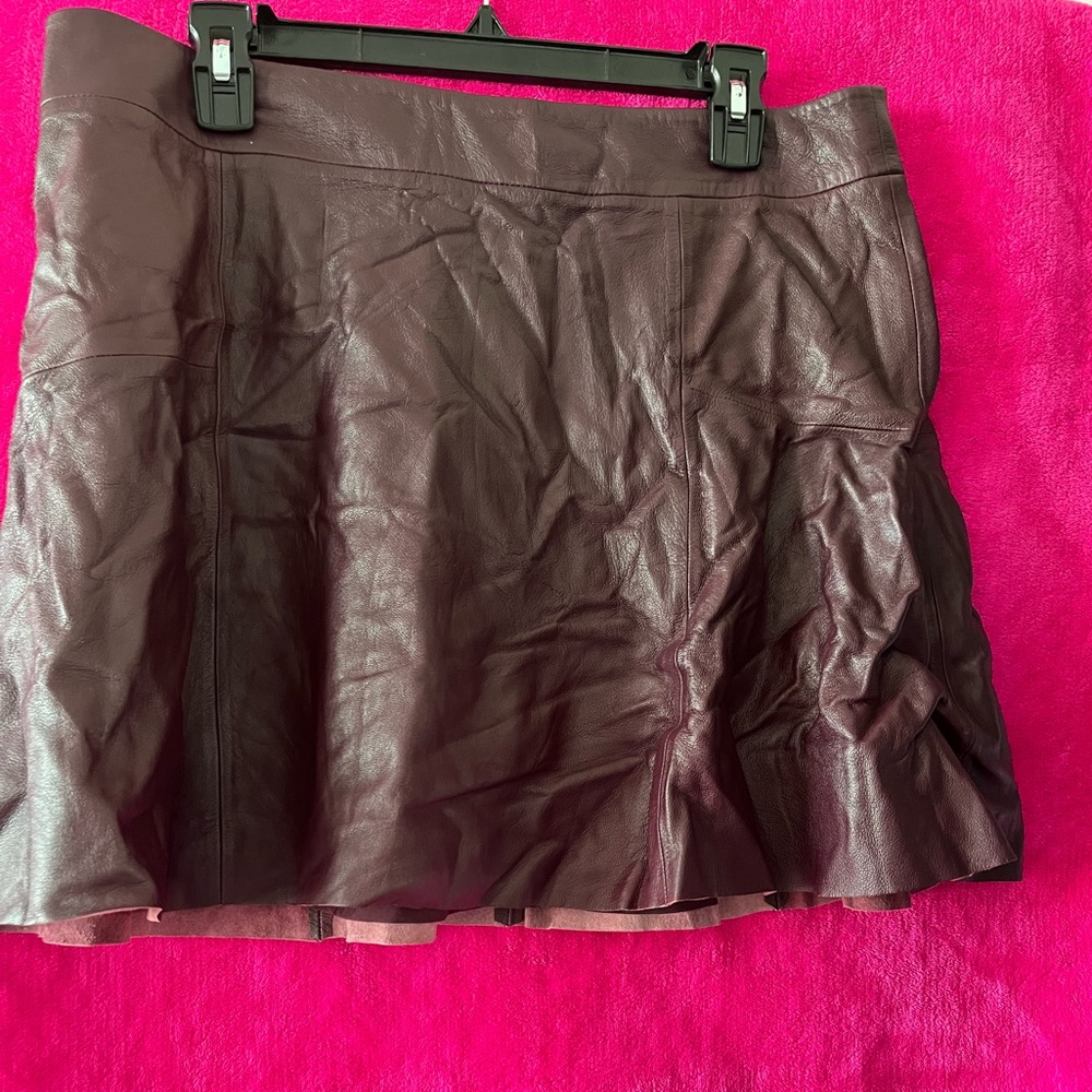 Banana republic 100% genuine lamb leather skirt